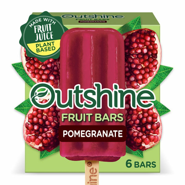 Ice Cream & Toppings Outshine Pomegranate Frozen Fruit Bars hero