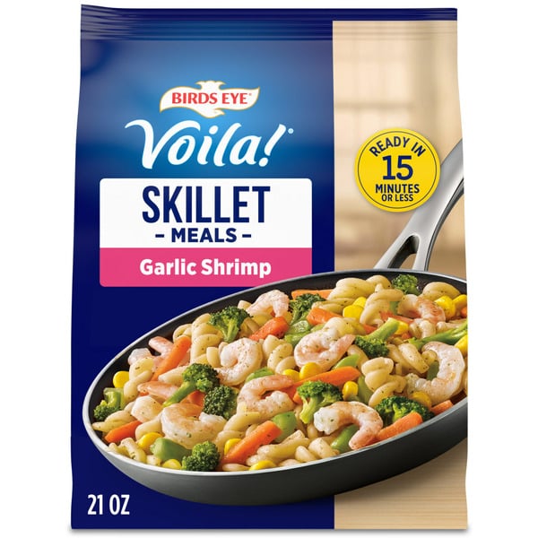 Frozen Meals Birds Eye Voila! Garlic Shrimp Frozen Meal hero