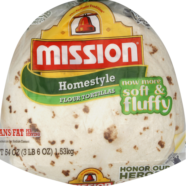 Tortillas & Flat Bread Mission Tortillas, Flour, Homestyle hero