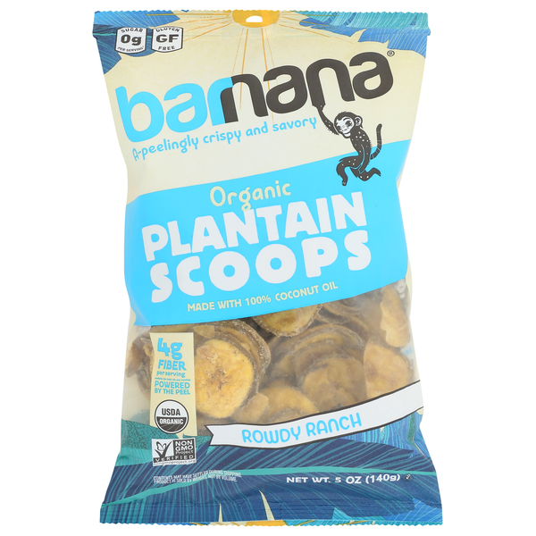 Barnana Organic Ranch Plantain Scoops 6 Pack hero