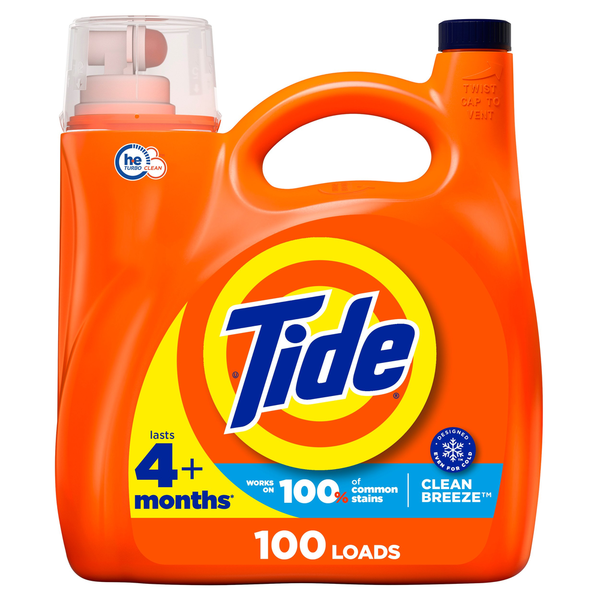 Tide Liquid Laundry Detergent, Clean Breeze hero