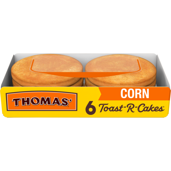 Breakfast Bakery Thomas’ Toast-R-Cakes, 6 count, Corn Cakes hero