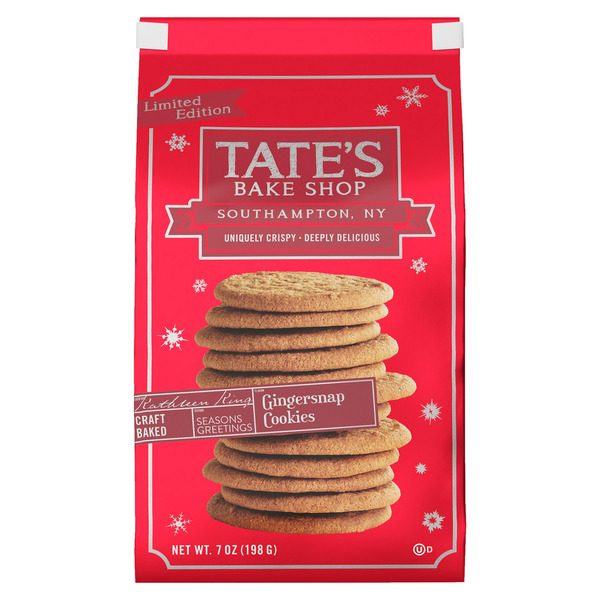 Cookies & Cakes Tate's Bake Shop Gingersnap Cookies, Holiday Cookies hero