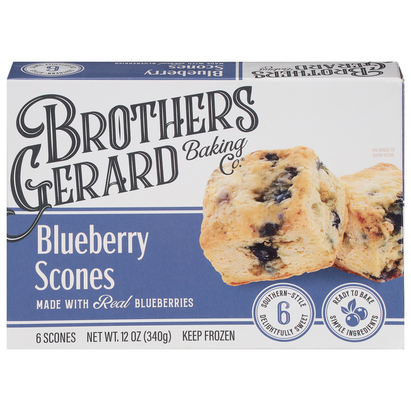 Frozen Breads & Doughs Brothers Gerard Baking Co. Scones, Blueberry hero