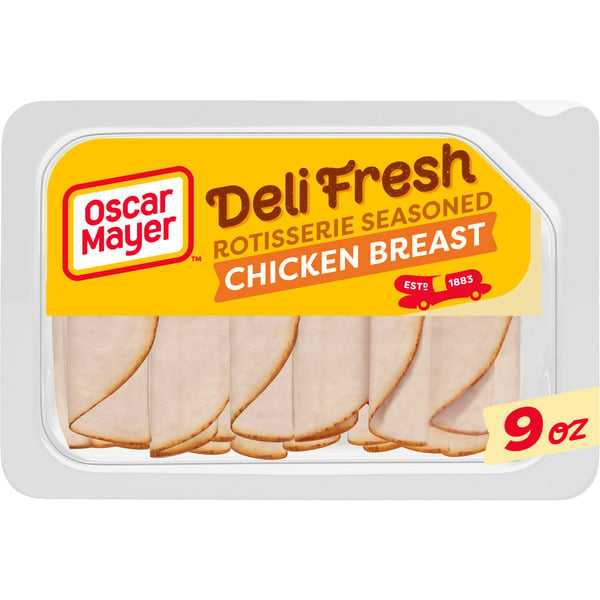 Lunch Meat Oscar Mayer Rotisserie Seasoned Chicken Breast Sliced Lunch Meat, for a Low Carb Lifestyle hero