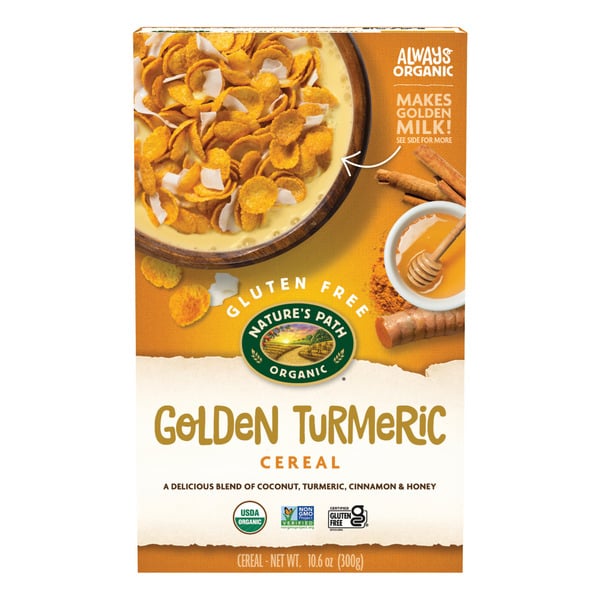 Cereal Nature's Path Golden Turmeric Gluten Free Cereal hero