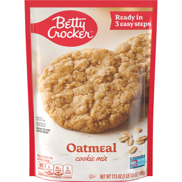 Doughs, Gelatins & Bake Mixes Betty Crocker Oatmeal Cookie Mix hero