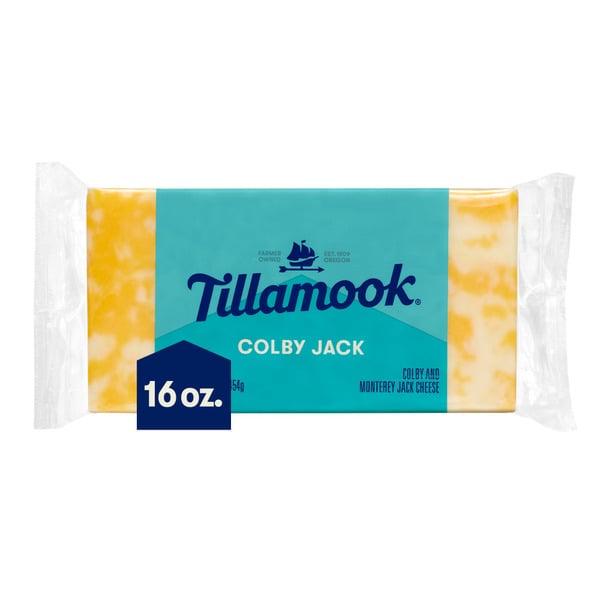 Packaged Cheese Tillamook Colby Jack Cheese Block hero