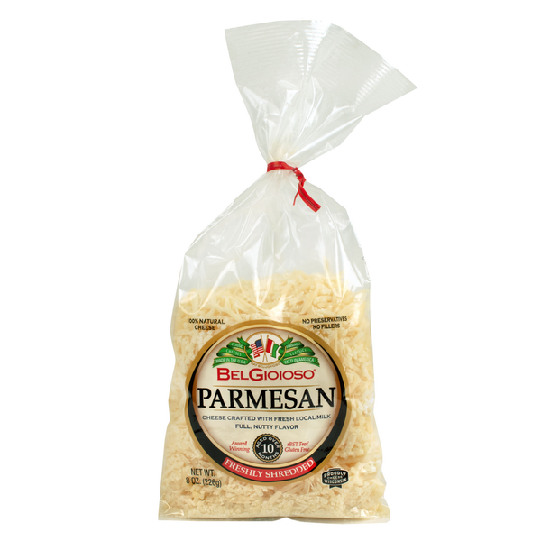 Packaged Cheese BelGioioso Cheese, Freshly Shredded Parmesan Twist Tie Bag hero