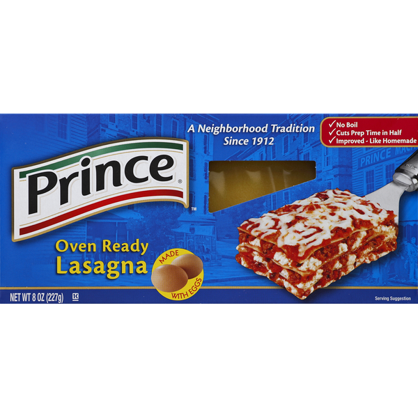 Prepared Meals Prince Lasagna, Oven Ready hero