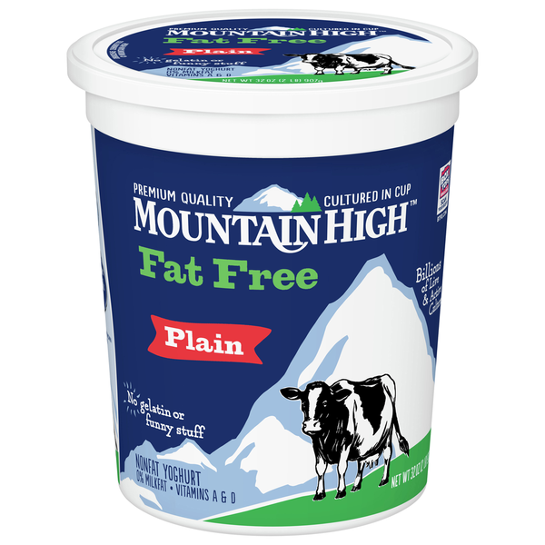 Yogurt Mountain High Yoghurt Yoghurt, Fat Free, Nonfat, Plain hero