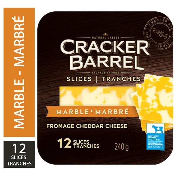 Specialty Cheeses Cracker Barrel Cheese Slices Marble hero