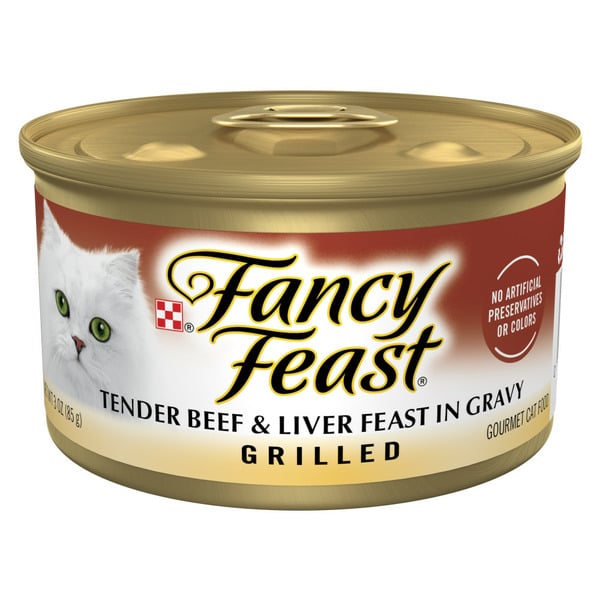 Cat Food & Care Purina Fancy Feast Grilled Wet Cat Food Beef and Liver Feast in Wet Cat Food Gravy hero