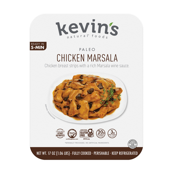 Prepared Meals Kevin's Natural Foods Chicken Marsala hero