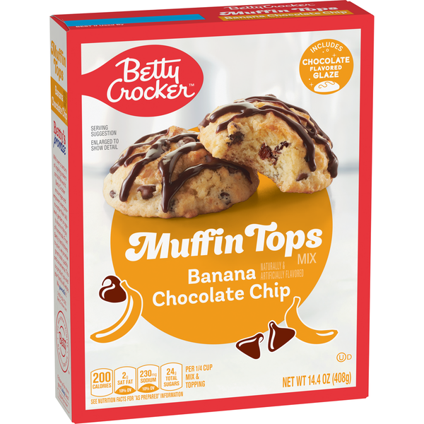 Baking Supplies & Decor Betty Crocker Muffin Tops Mix, Banana Chocolate Chip hero