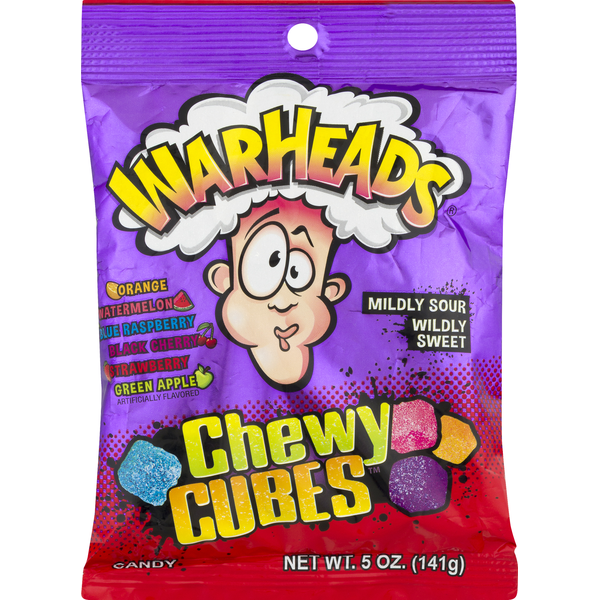 Candy & Chocolate WARHEADS Candy, Cherry Cubes hero