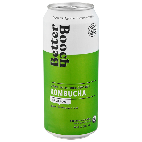 Tea Better Booch Kombucha, Ginger Boost hero