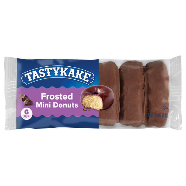 Cookies & Cakes Tastykake Donuts, Frosted, Mini hero