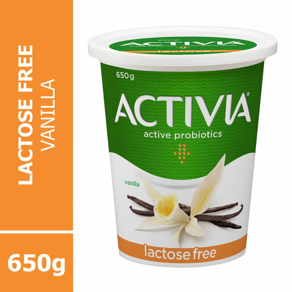 Yogurt Activia Yogurt With Probiotics, Lactose-Free, Vanilla Flavour hero