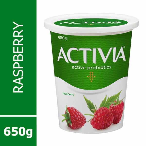 Yogurt Activia Yogurt With Probiotics, Raspberry Flavour hero