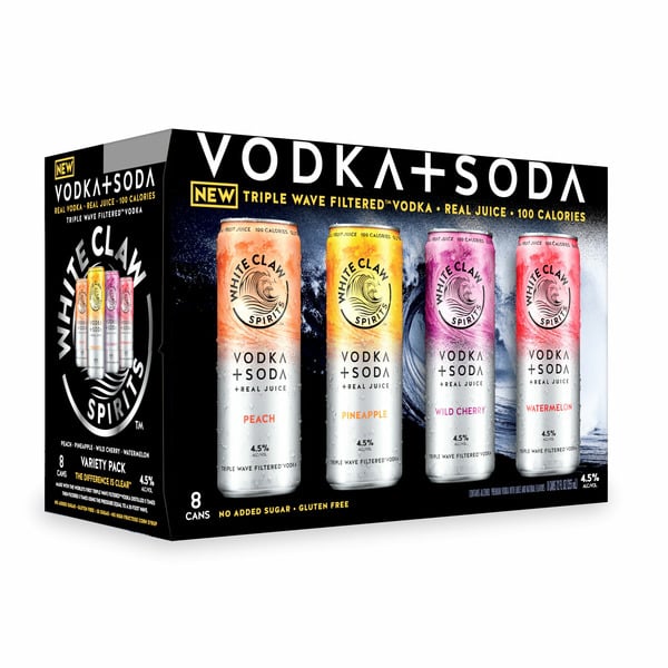 Spirits White Claw Vodka + Soda Variety hero