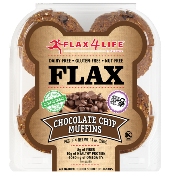 Breakfast Bakery Flax4Life Chocolate Chip Muffins hero