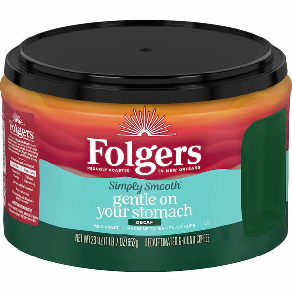 Coffee Folgers Ground Coffee, Decaf hero