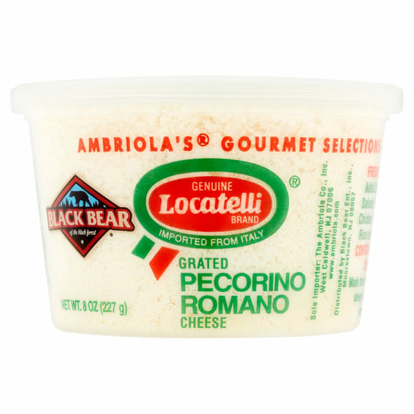 Specialty Cheeses Black Bear Locatelli Grated Pecorino Romano Cheese hero