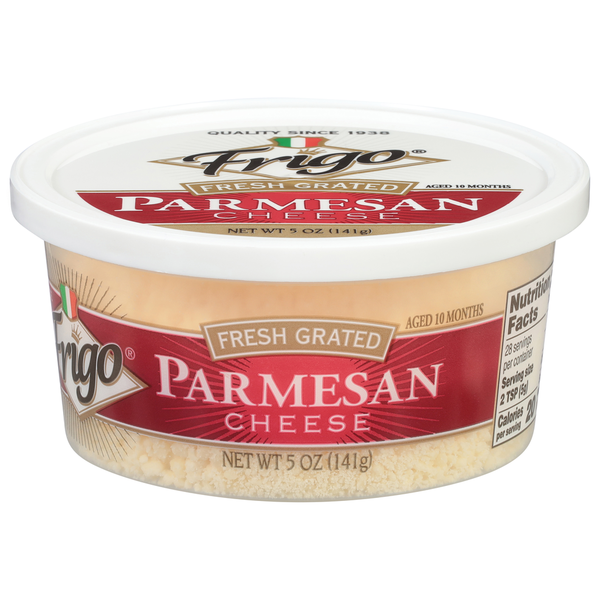 Packaged Cheese Frigo Parmesan Cheese, Fresh Grated hero