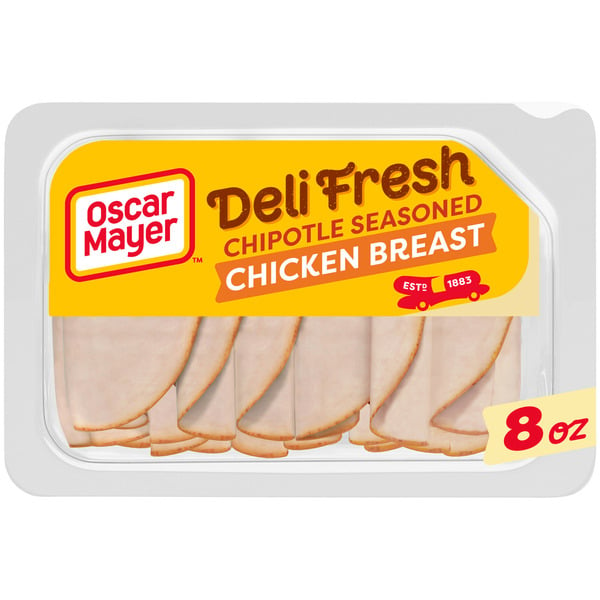 Packaged Lunchmeat Oscar Mayer Chipotle Seasoned Chicken Breast Sliced Deli Sandwich Lunch Meat hero