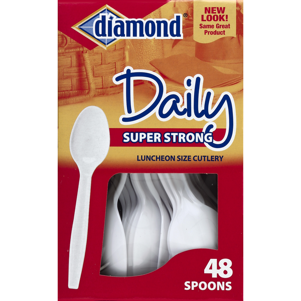 Plates, Bowls, Cups & Flatware Diamond Spoons, Super Strong hero