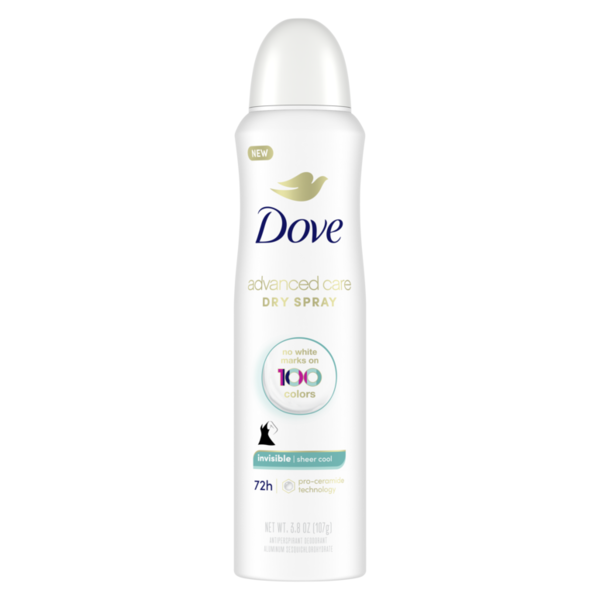 Deodorants Dove Dry Spray Antiperspirant Deodorant Sheer Cool hero