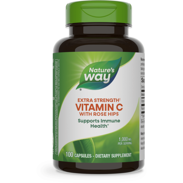 Vitamins & Minerals Nature's Way Vitamin C with Rose Hips Extra Strength‡ hero