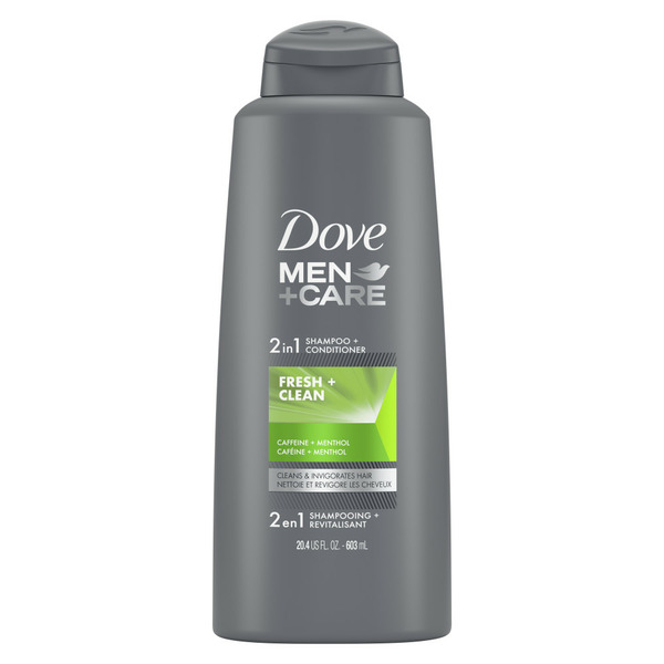 Facial Care Dove Men+Care 2-In-1 Shampoo And Conditioner Fresh And Clean With Caffeine hero