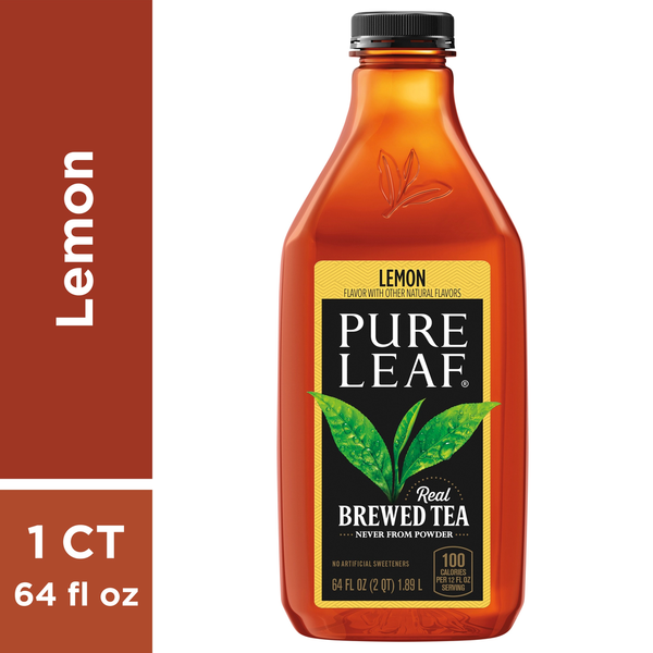 Tea Pure Leaf Brewed Tea, Lemon, Real hero