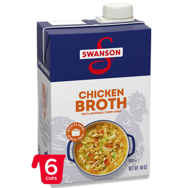 Holiday Items Swanson's 100% Natural Chicken Broth hero