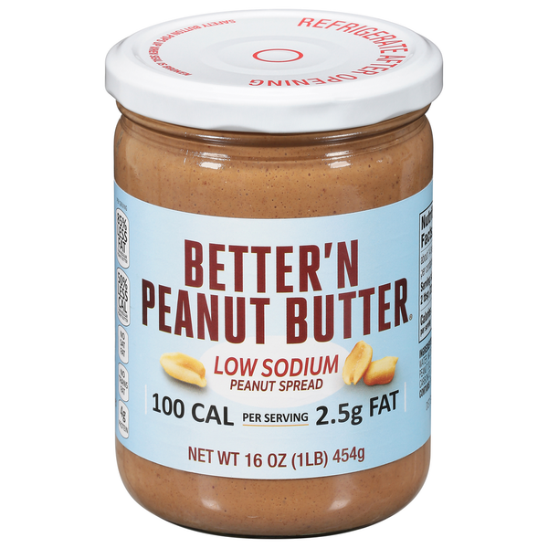 Spreads Better'n Peanut Butter Peanut Spread, Low Sodium hero