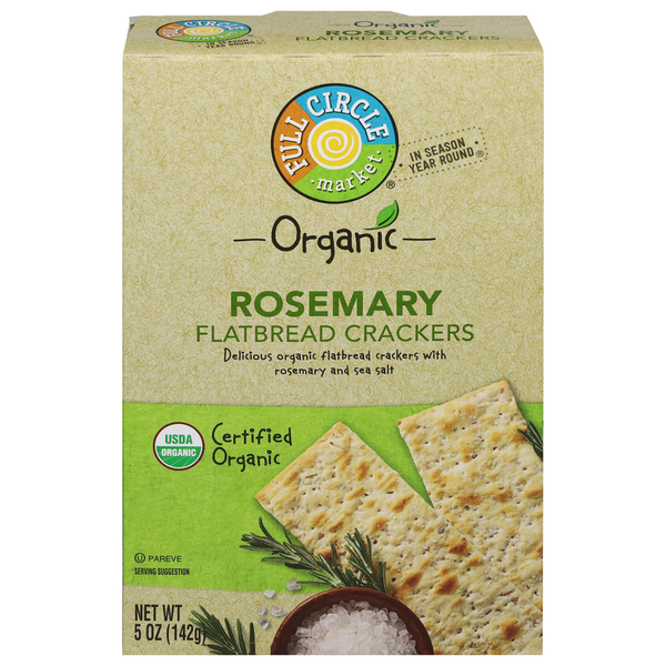 Crackers Full Circle Flatbread Crackers, Rosemary hero