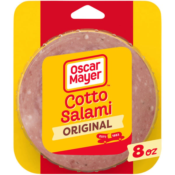 Lunch Meat Oscar Mayer Cotto Salami Sliced Deli Sandwich Lunch Meat hero