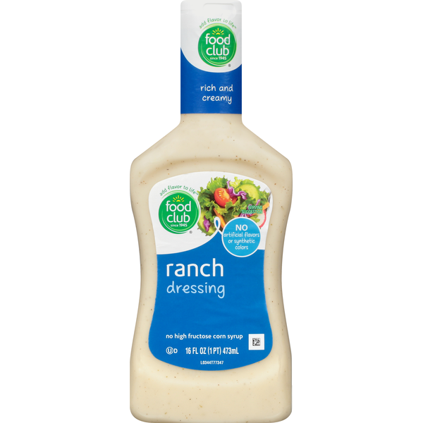 Salad Dressing & Toppings Food Club Ranch Dressing hero