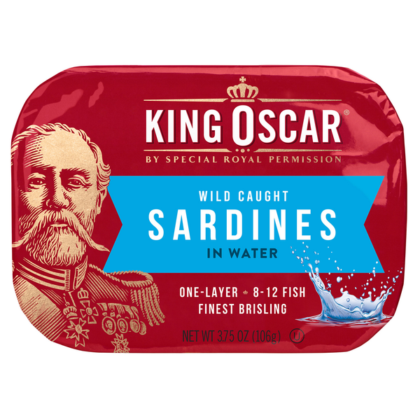 Canned Meat & Seafood King Oscar Sardines 1-Layer Spring Water hero