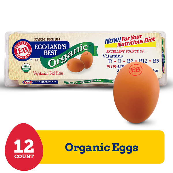 Eggs Eggland's Best 100% USDA Organic Certified Large Brown Eggs hero