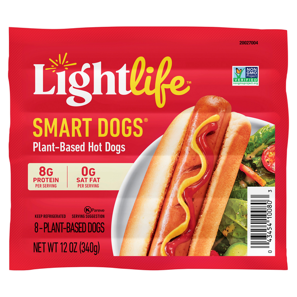 Meat Alternatives Lightlife Veggie Smart Dogs Protein Links hero