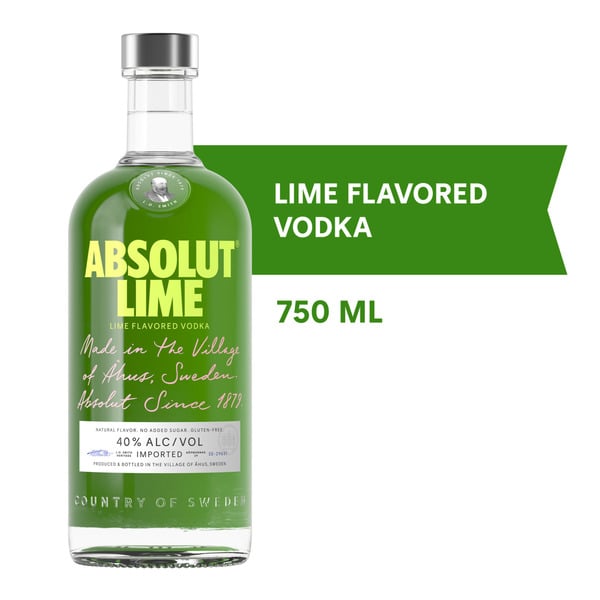 Spirits Absolut Lime Flavored Vodka hero