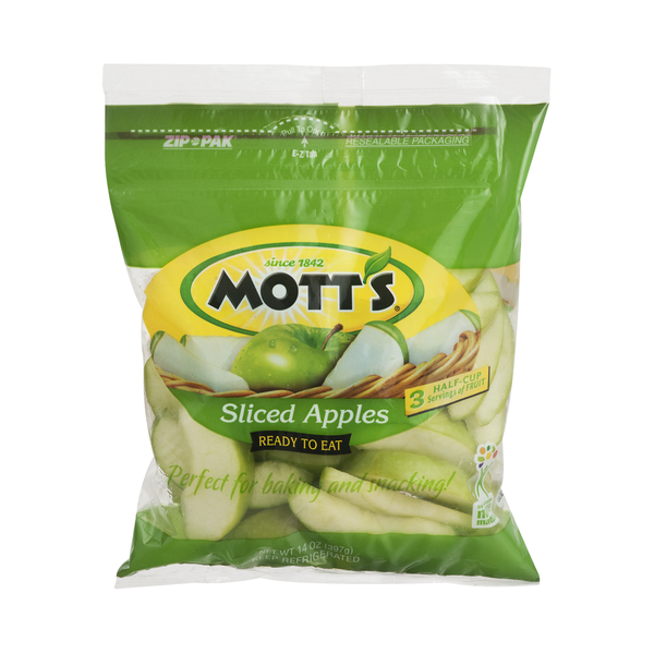 Packaged Vegetables & Fruits Mott's Sliced Green Apples hero