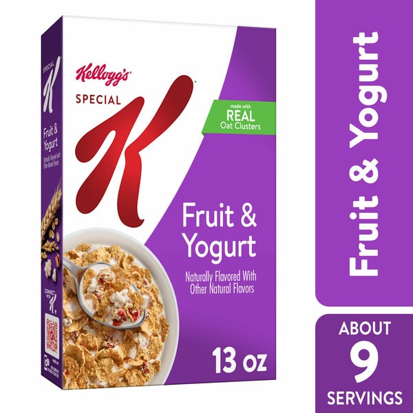 Cereal Kellogg’s Special K Breakfast Cereal, Family Breakfast, Fiber Cereal, Fruit and Yogurt hero