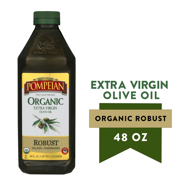 Oils & Vinegars Pompeian Organic Robust Extra Virgin Olive Oil hero