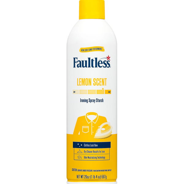 Laundry Faultless Ironing Spray Starch, Lemon Scent hero