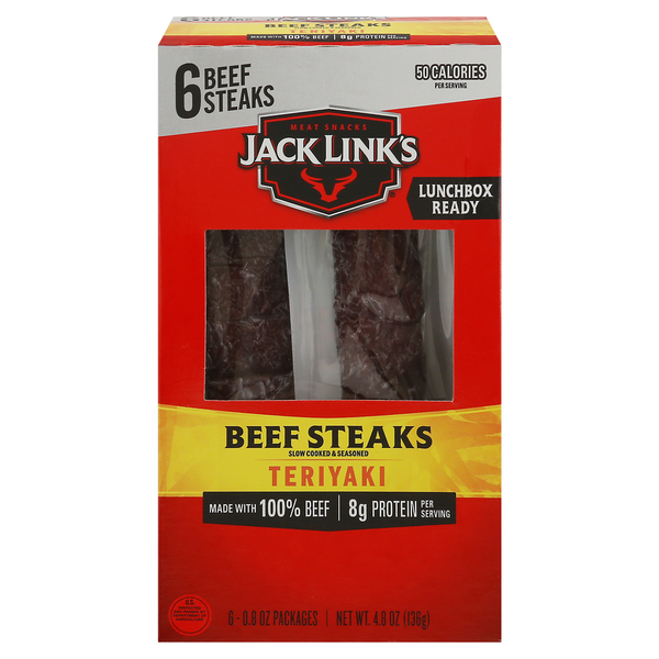 Popcorn & Jerky Jack Link's Beef Steaks, Teriyaki hero