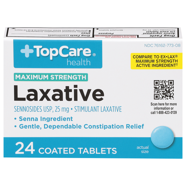 Digestion TopCare Laxative, Maximum Strength, 25 mg hero